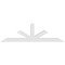 Ekena Millwork Saratoga Architectural Grade PVC Gable Bracket, 72"W x 21"H x 4"D x 4"F, 7/12 Pitch GBP072X21X0404SAR00 - alternate 3